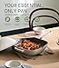 USELUCK 10.5 Inch(3.8QT) Ceramic Pan with Lid,Non Stick Frying Pans Cast Aluminum Deep Sauté Pans,Ti-Ceramic Non Toxic Pix Pan with Wooden Spatula and Scrubber-Morning Mist