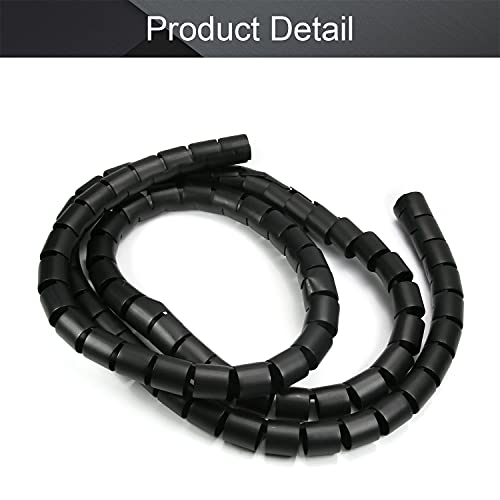 Othmro Spiral Cable Wrap Spiral Wire Wrap Cord for Computer Electrical Wire Organizer Sleeve(Dia 30MM-Length 2M Black) - Image 4