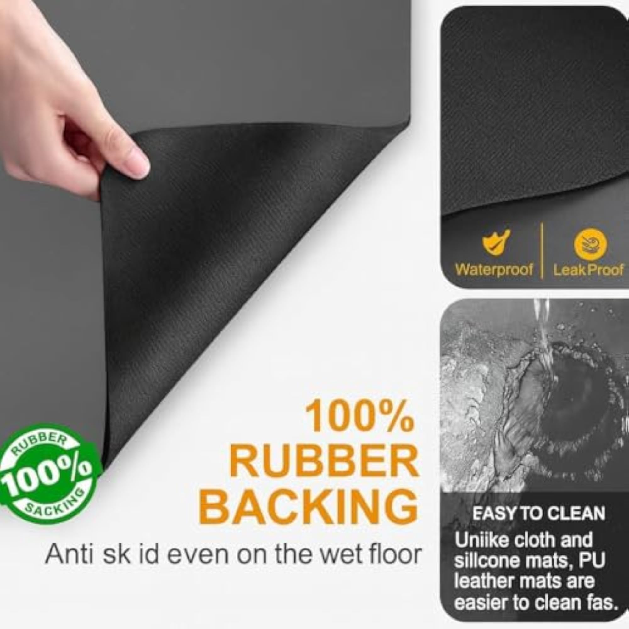 Kitchen Dish Drying Mat Large Countertop Drying Mat