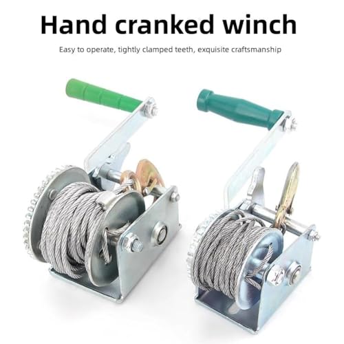 Winche manual portátil para remolque de botes 600lbs miniatura 2