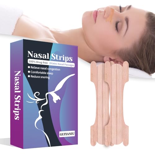 Nasal Strips 80 Pieces Nose Strips Snoring Aids for Men Relieve a Blocked Nose Due to Colds for Sleep Anti Snoring Devices Nose Strips Anti Snore Drug-Free