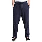 ZooBoo Men's Martial Arts Pants Kung Fu Linen Trousers Tang Suit Pants