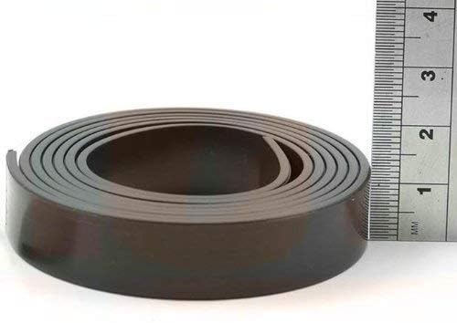 Self-Adhesive Magnetic Strip/Tape with Premium Adhesive - Set of Polarity A and B - 1,5mm x 12,7mm x 2m Each