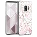 Produktbild kwmobile Hülle kompatibel mit Samsung Galaxy S9 - Handyhülle Silikon Case - Glory Mix Marmor Rosegold Weiß Altrosa