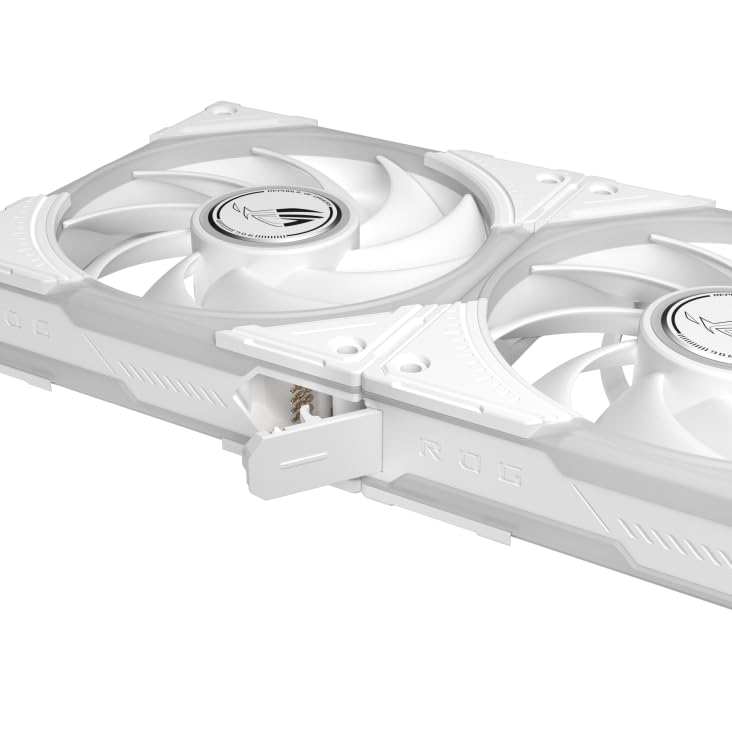 ROG Eurux GR120 ARGB White Edition – Pack de 3 Ventilateurs PWM 120 mm,