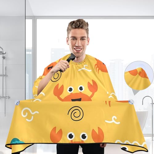 Capa de barbero impermeable para hombre Kigai Red Crab miniatura 6