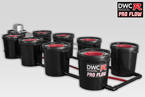 8 Pot RDWC PRO FLOW Hydroponic Deep Water Culture System