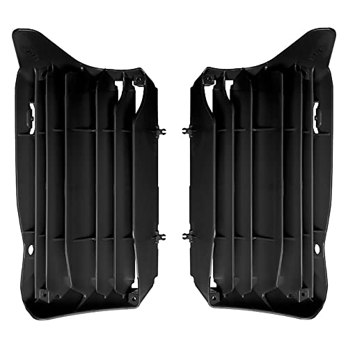 Polisport Radiator Louvers – Black Panels for Honda CRF 250R/250RX (2022-2024) Honda CRF 450R/450RX (2021-2024) – OEM Fit, Durable Plastic, Enhanced Airflow, Easy Installation