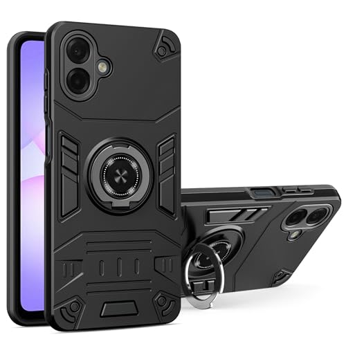 Lucyliy Samsung Galaxy A07 4G SM-A075F �t�H���P�[�X �}�O�l�b�g�u���P�b�g [ PC �o�b�N�{�[�h + TPU �\�t�g�{�g���V�F�� ] �u���b�N