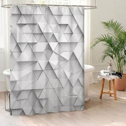 Rideau de douche en tissu polyester de qualité supérieure durable - 3