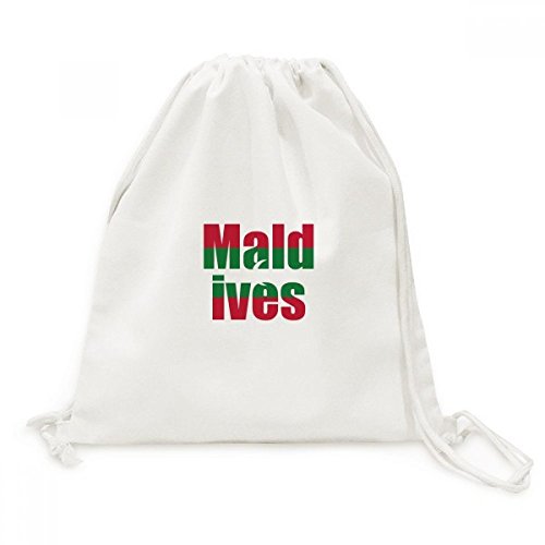 Sac de voyage Maldives en toile avec cordon pour vos sorties plage