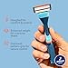 Dollar Shave Club | Razor Handle (2 Pack) Blue | Replacement Razor Blade Handles | Not Compatible with Other Razor Brands