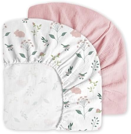Coussin D'allaitement Little Grape Land - 100% Coton, Housse Amovible Mousseline, 0-12 Mois