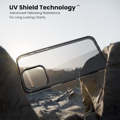 Image of VONZEE Anti Scratch Semi Translucent Cover for iPhone 16 Pro Max Case, Premium PC + TPU Phone Cases Drop Proof, Slim Anti Yellowing Never Yellowing Shockproof