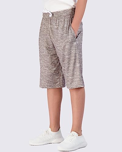 5 Pack: Big Boys Girls Youth Teen Printed Shorts Camo Kids Dry-Fit Sport Active Athletic Knit Mesh Basketball Soccer Exercise Running Workout Tennis Performance Gym Boy Girl Clothing -St 1,S (6/7) #TOP1