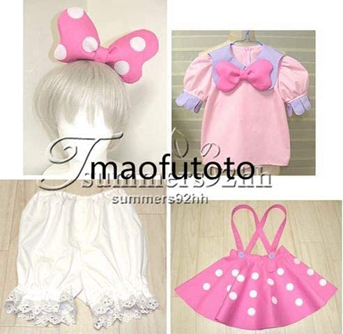 ハンドメイド ♡ トゥーンミニー衣装 Sサイズ♡ エプロン帽子付き