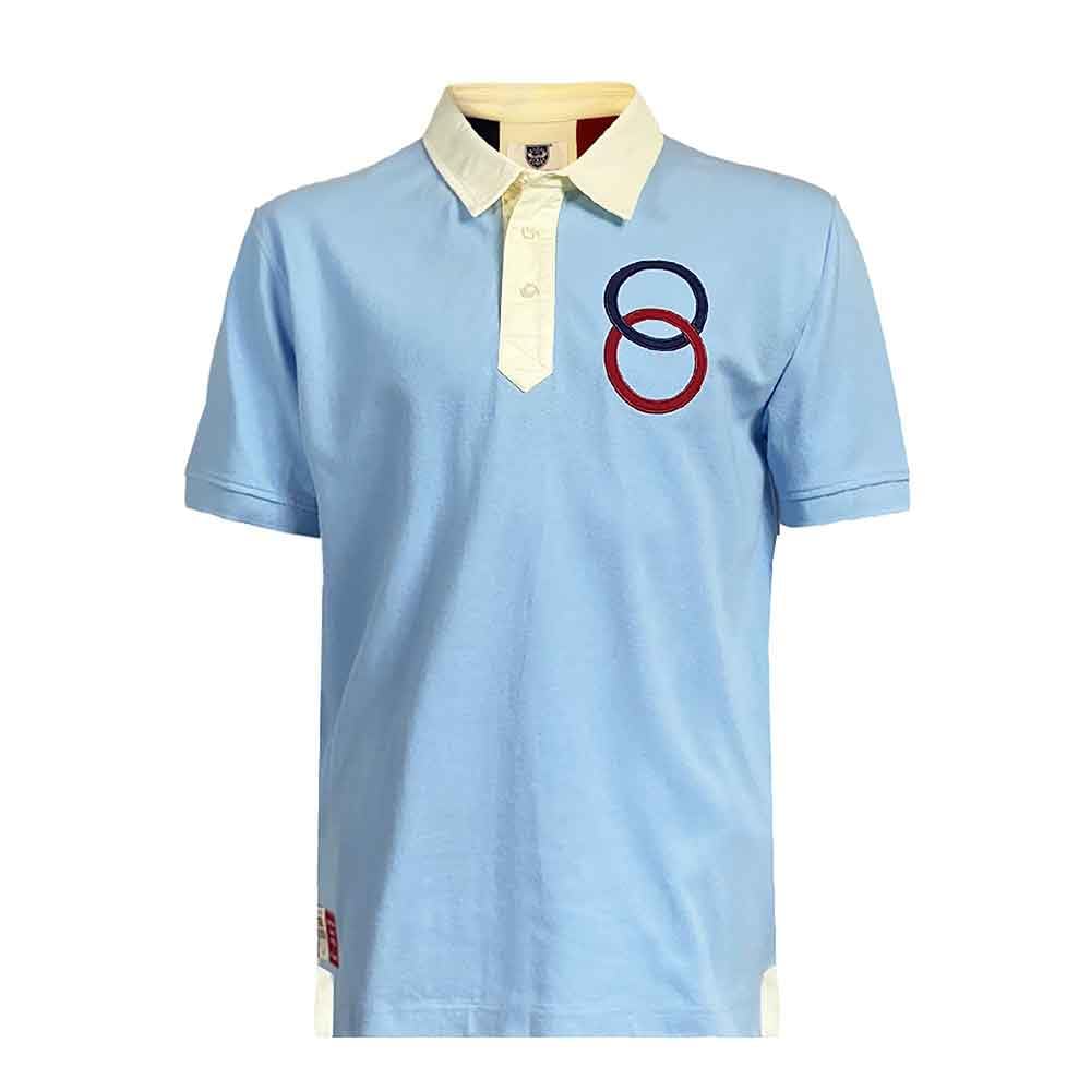 Ellis 1871 Rugby Men's Blue France Rugby Polo 1906 (Uk, Alpha, M, Regular, Regular, )