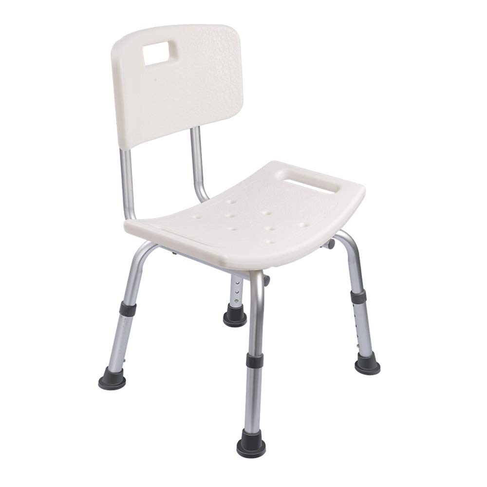 Chaise de douche pour personnes âgées avec accoudoirs et dossier ergonomique