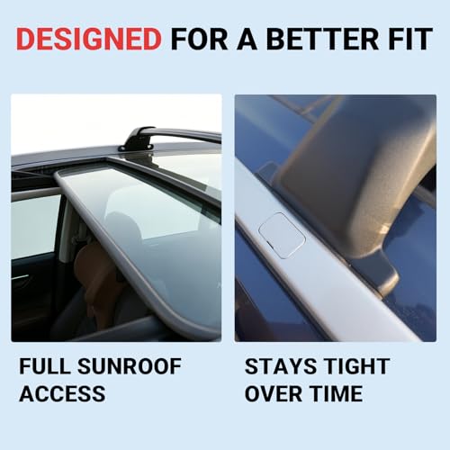 Image of 330 LBS Roof Rack Cross Bars Fit for Jeep Grand Cherokee 2022-2026 /Grand Cherokee L 2021-2026, Heavy-Duty Aluminum Crossbars, Cargo Bars for Bike, Snowboard, Skiboard, Luggage, Cargo Carrier