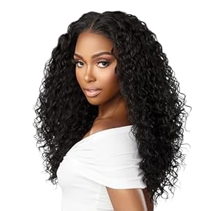 Sensationnel Bare Lace 13×6 wigs – Unit 2 Glueless synthetic with 180 degree preplucked hairline Non lifting 2040 larger grid thinner lace – BareLace unit 2 (1B OFFBLACK)