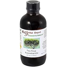 Essential Depot Tea Tree Essential Oil - GC/MS Tested - Skin Safe - Supplied in 4 oz. Amber Glass Bottle with Black Phenolic Cone Lined and Safety Sealed Cap