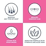 Veet Sensitive Formula with Aloe Vera In Shower 13.5 Fl Oz. Hair Removal Cream for Legs & Body (2 Pack) - Image 4