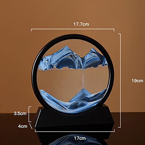 Dinâmica 3D Natural Paisagem Fluindo Arte Moving Sands Fluindo Grão Foto Ampulheta Ornamentos para C