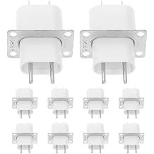 ARTIBETTER 10-Pack Microwave Magnetron Socket with Built-in Through-Core Capacitor Metal Plastic Replacement Part for Microwave Repair