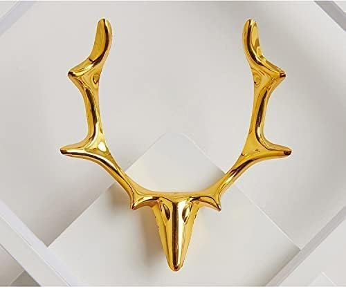 Image of Home Decore Led Fancy Wall Light,Night Lamp,Decorative Lamp,Wall Hanging Lights for Bedroom,Living Room,Color(Warm White+Natural White+Cold White).(white Round Deer Head)(Pack of 2)