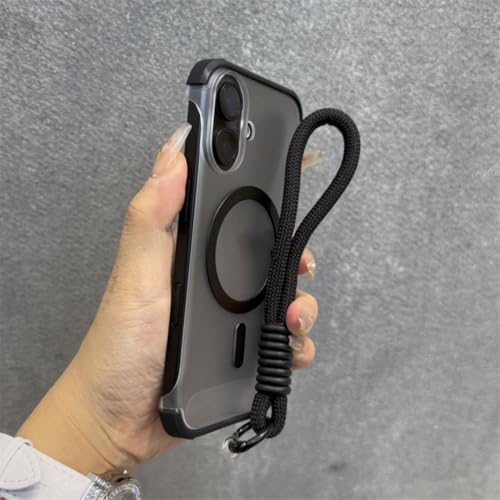 Protection antichoc iPhone 12 Pro Max étui magnétique sans cadre noir mat souple