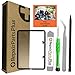 RepairPartsPlus iPad Mini 2 Screen Replacement LCD, Glass Digitizer and Home Button Premium Kit (Black)