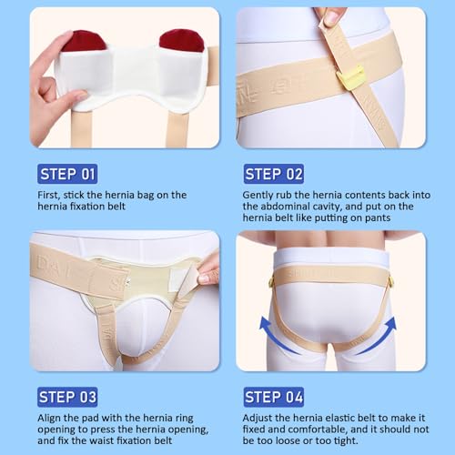 Faja de soporte para hernia para hombre, talla L miniatura 7