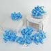HUIHUANG Baby Blue Bows for Gift Wrapping, Blue Curly Ribbon Bows Self Adhesive Burst Gift Bows for Presents, Wine Bottle, Treat Bags, Wrap Accessories, Baby Shower, Wedding Party Favor - 6 Counts