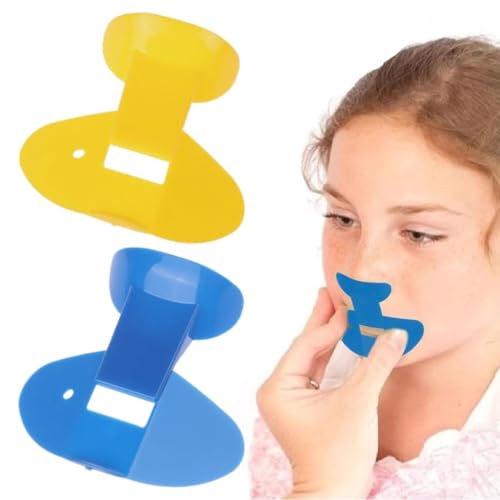 QEXUJOW 2-teiliges Nasenflöten-Übungsset tragbares Nasenübungsgerät professionelles Musikgrundlagen-Trainingsmaterial.