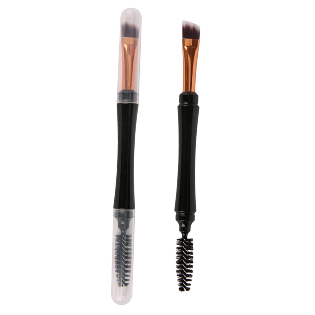 Beatifufu Practical Makeup Tool Double Ended Brush Mascara Brush Brow Spoolie Makeup Brush Set
