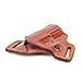 EDS Holster for CZ P-07 Combat Master Owb Leather Gun Holster Men Women (Brown Right Hand)