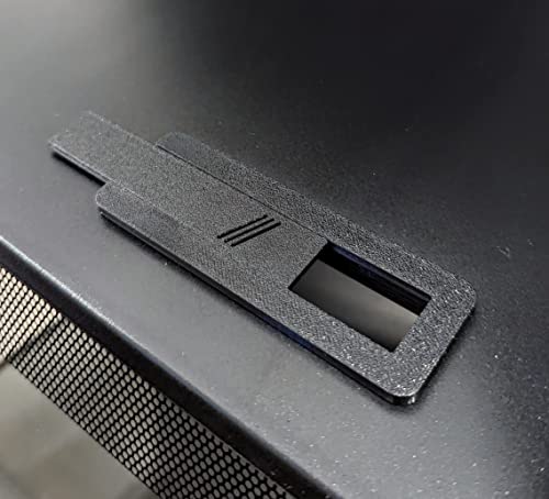 Image of Aquameta Aquarium Feed Hole Cover for Fluval Flex 9 Gallon /34 L - Secure Escape & Intrusion Prevention - Easy Slide Mechanism - PETG Material - Black