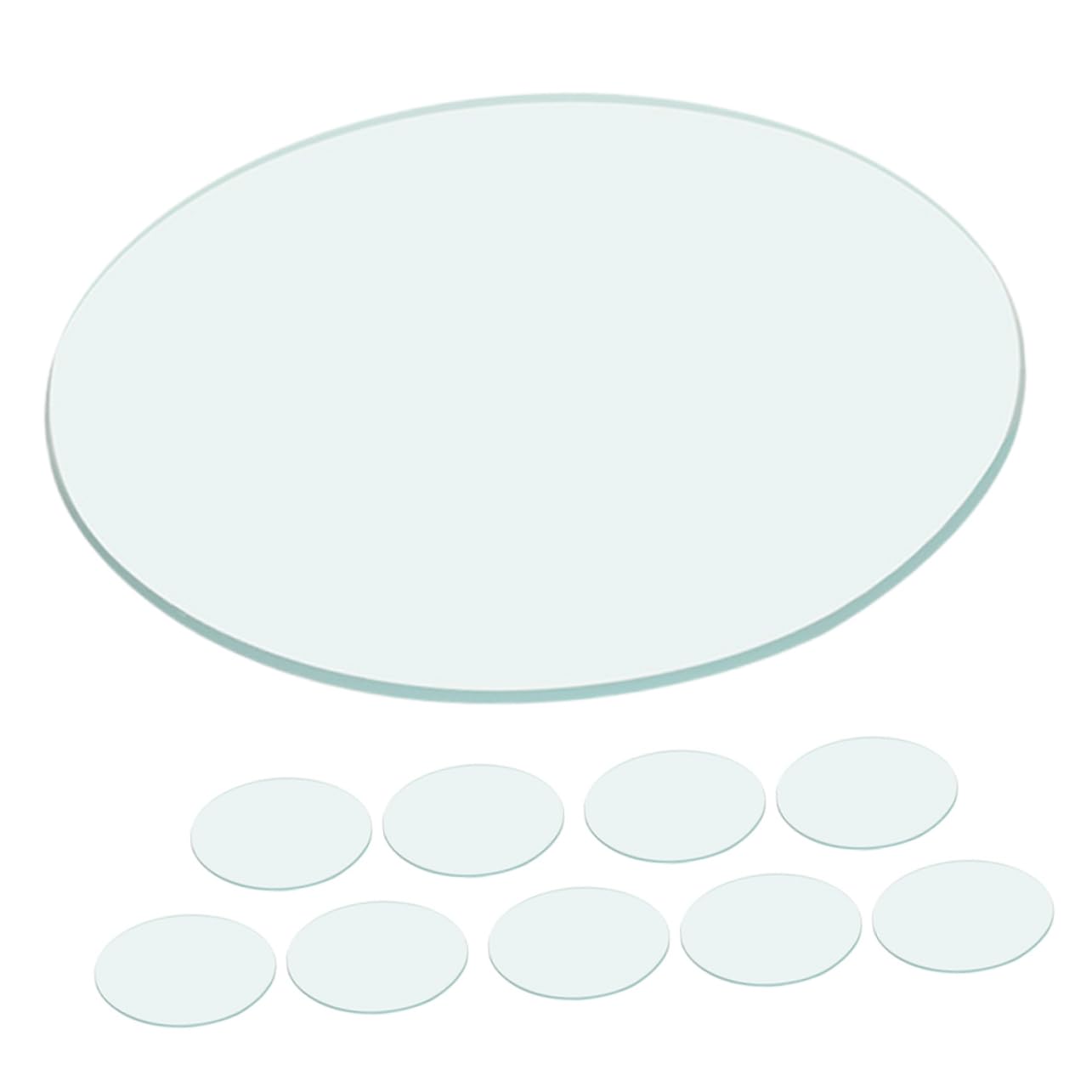 10pcs Chemistry Glass Beakers Covers Watch Glass for Experiments Smooth Surface for Easy Cleaning Secure Fit for Liquid Spill Prevention Versatile Laboratory Equipment