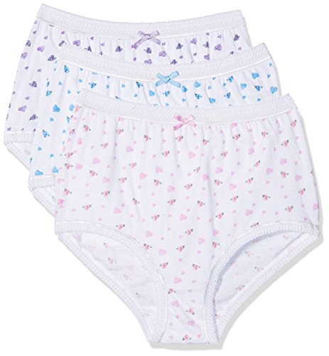 Marlon Sofia Bragas Alta, Impresión Multicolor (Fondo Blanco) (Fondo Blanco), 44/46 (Pack de 3) para Mujer