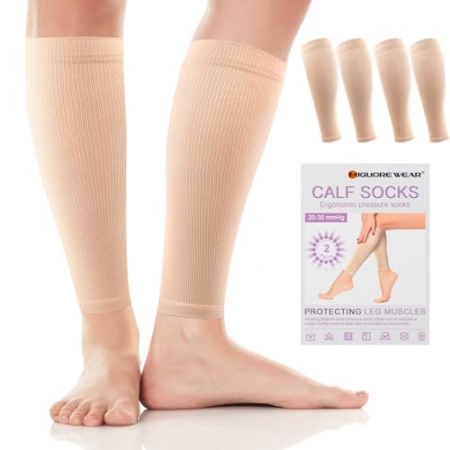 Migliore Wear 2 PAAR Kompressionsstrümpfe Damen & Herren 20-30 mmHg | Klasse 2 Medizinische Kompressionsstrümpfe Abgestufte Unterstützung Stützstrümpfe Thrombosestrümpfe