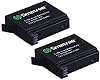 Smatree Batteria di ricambio da 1290 mAh, compatibile con GoPro Black/Silver, compatibile con GoPro AHDBT-401 (solo compatibile con GoPro 4) #2