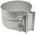 SmartParts 100400 4" Lap Joint Preformed Aluminized Steel Exhaust Band Clamp with I Block