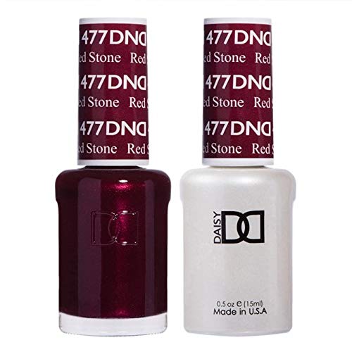 DND Duo Gel & Nail Polish Set - Red Stone 477-2x15ml