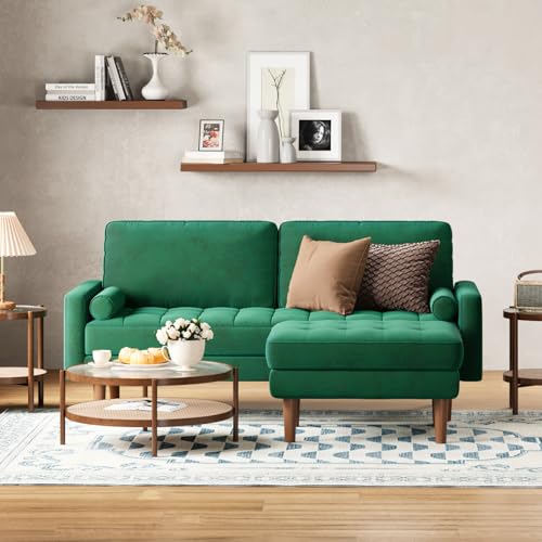 Vesgantti オットマン スツール 足置き 座り心地 ポケットコイル 北欧 おしゃれ モダン ミッドセンチュリー シンプル リビング 足乗せ用ソファ フットレスト シンプル 快適 耐久性 ユニットソファ 座椅子 かわいい 一人暮らし(グーリン) [2]