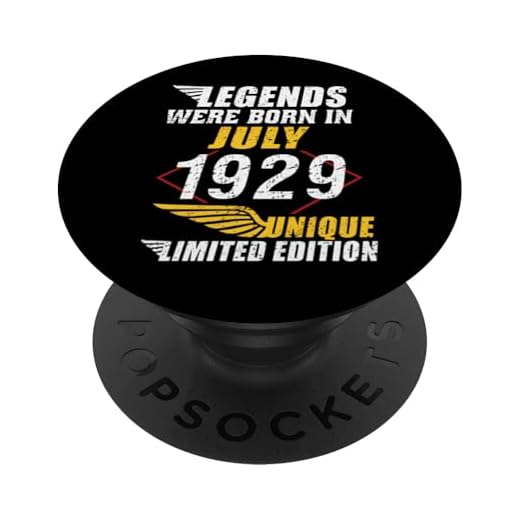 Cumpleaños Julio 1929 Edición Limitada Regalo Legend July PopSockets PopGrip Intercambiable