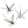 Synthfly Lifelike Mayfly Pack of 8 Mayflies for Fly Fishing (Gray & Brown Drake in Sizes 10, 12, 14 and Danica in Sizes 10, 1