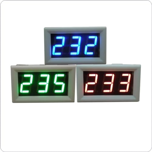 Testeur indicateur voltmètre numérique LED pour tableau électrique - 3