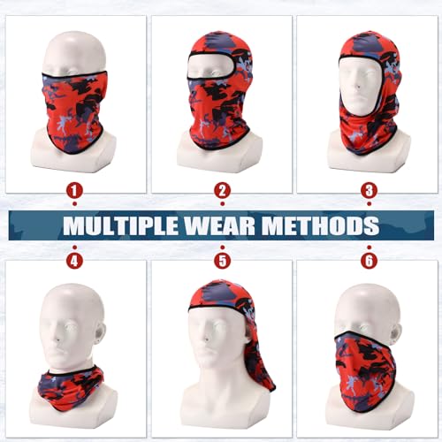 Image of Vicenpal 30 Pcs Balaclava Ski Mask Full Face Cover Neck Gaiter UV Sun Protection for Outdoor Sports Cycling Bandana