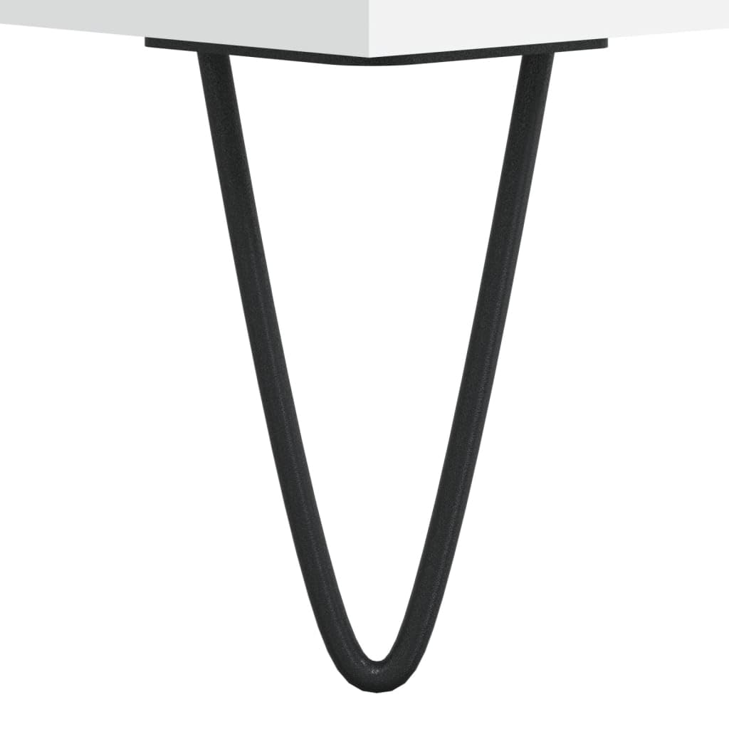 vidaXL Mueble para Discos Madera contrachapada Blanco 100x38x48 cm, Mueble Tocadiscos, Armario para almacenaje de vinilos, Armario de Tocadiscos