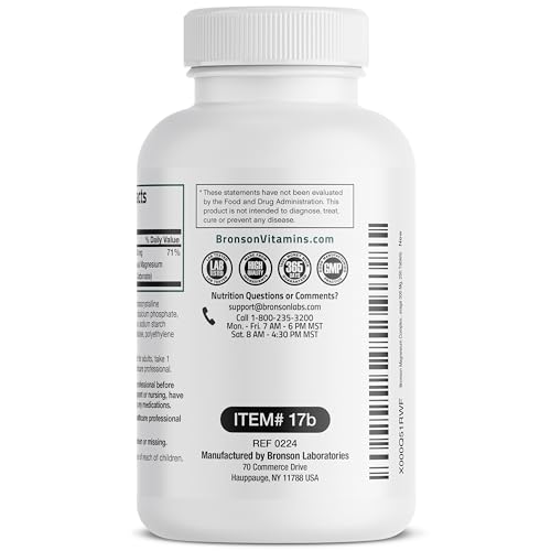 image for Bronson Triple Magnesium Complex Maximum Coverage 300 Mg Magnesium Oxi